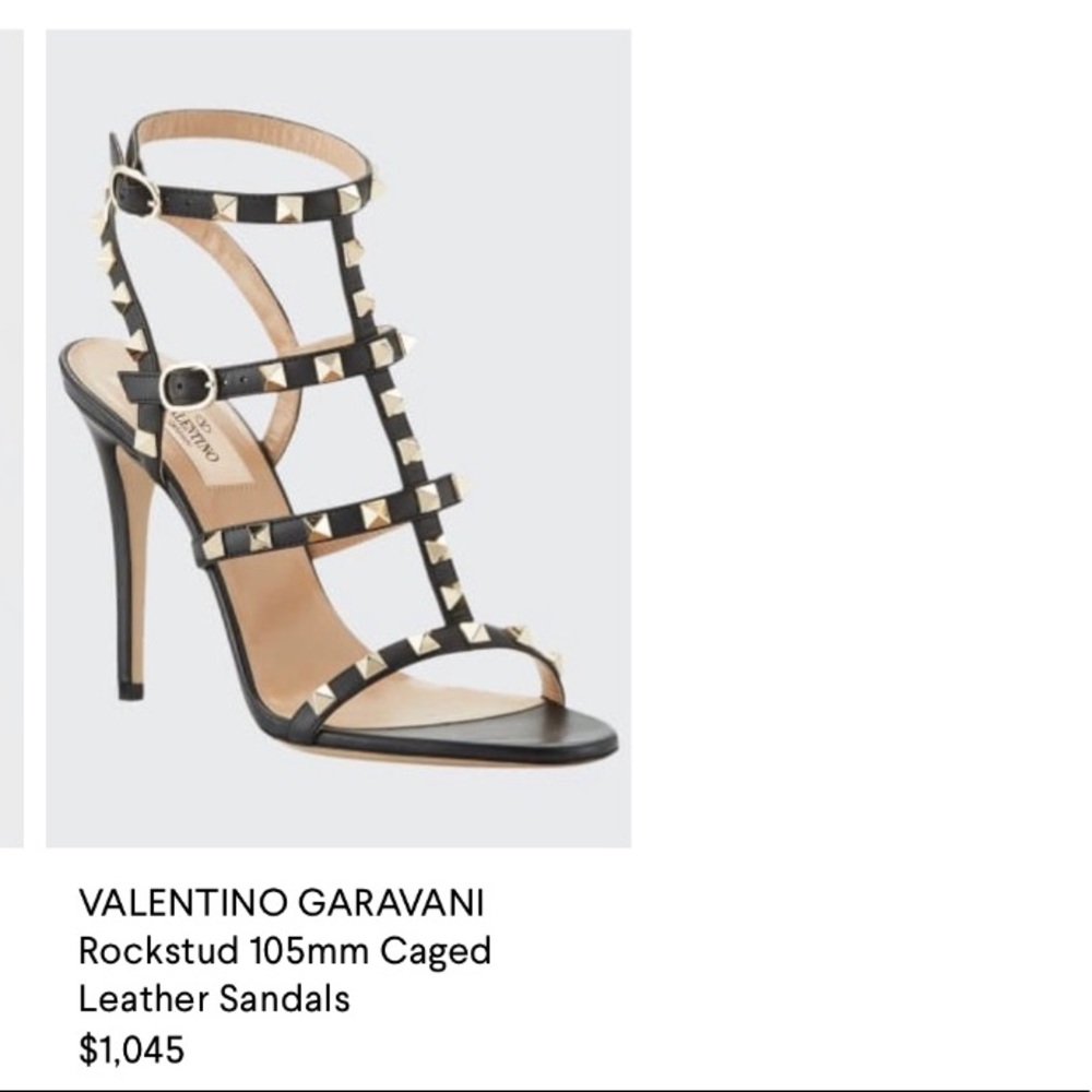 Valentino Garavani Rockstud Caged Leather Sandal
